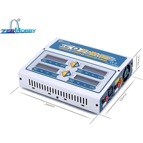 EV-Peak 100W x 4 CQ3 RC Balance Lipo Battery Charger Nimh Nicd lithium Battery Charger Discharger with Digital LCD Screen