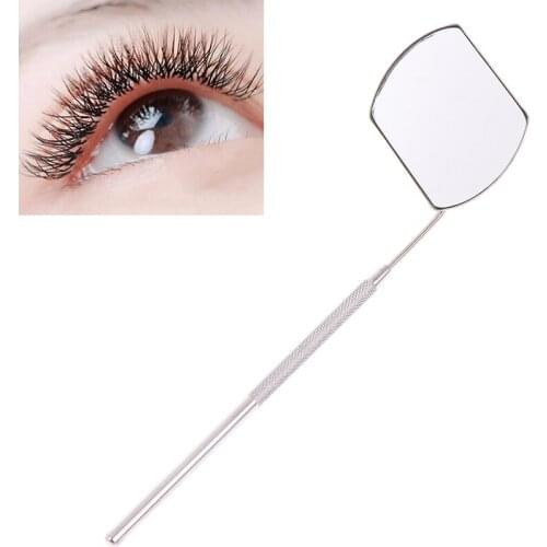 Eyelash Extension Mirror Large Makeup Mirror Magnifying Beauty Long Handle Mirror for Checking False Eyelashes Makeup Tool