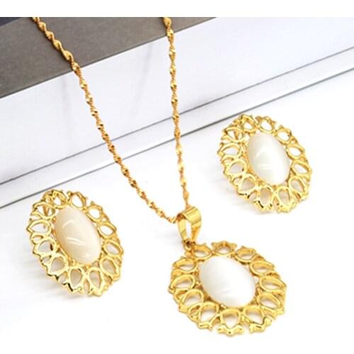 France Wedding Jewellery Dubai Gold Necklace And Earrings Jewelry Sets For Women Brands Luxury Bridal Choker Jewelries Wholesale