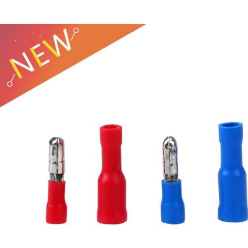 10pcs = 5pcs Female + 5pcs Male Insulated Electric Connector Crimp Bullet terminal for 22~16 AWG 16-14AWG