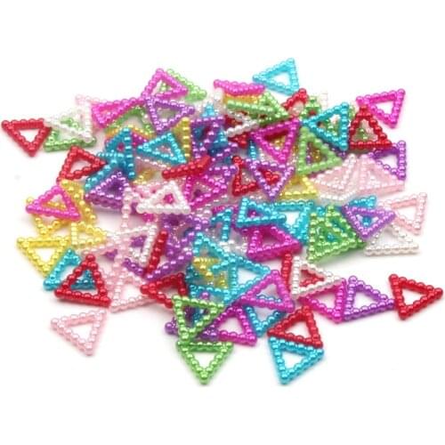 100pcs 12mm Flat Beads Garment Beads Clothes Craft Imitation Pearls Flatback For Art Scrapbooking Decoration DIY Jewelry Making