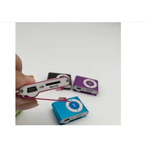 2 pcs Music Player Portable Mini USB MP3 Music Media Player Without Screen Support Micro SD TF Card Stylish
