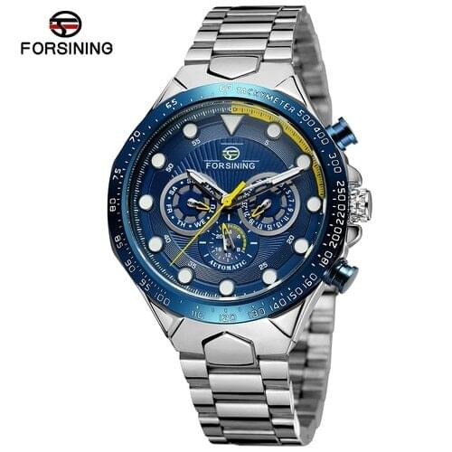 2021 Forsining New Design Luxury Multi-Funtional Automatic Mechanical Men Chronograph Fashion Business Sports Wristwatches