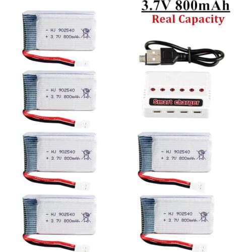 1S 3.7V 800mAh Lipo Battery for Syma X5 X5C X5SC X5SW TK M68 MJX X705C SG600 RC Quadcopter Drone Spare Part 902540 3.7v battery