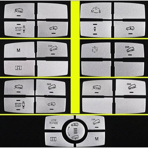 Car Aluminum Alloy Suspension Adjustment Button Decoration Sticker cover trim For Mercedes Benz ML GL GLE GLS Auto Accessories