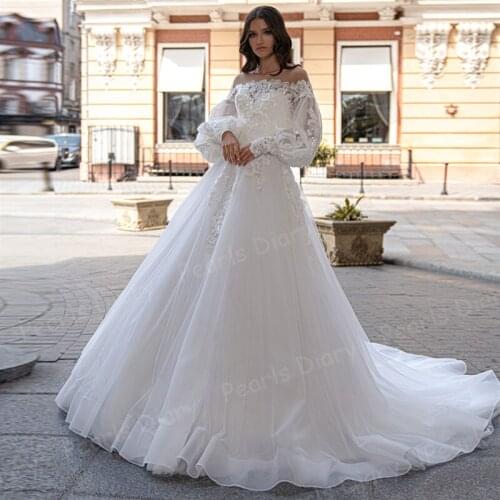 Bohemia Lace Bridal Gowns With Detachable Sleeves Ball Gown Appliques 2021 Wedding Dress Bride Dresses Vestidos De Noiva