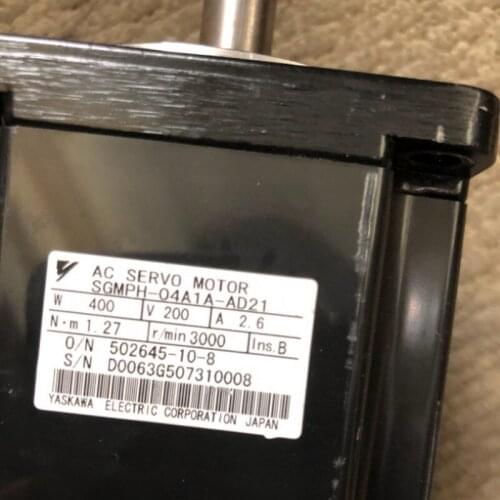 Used Tested Working SGMPH-04A1A-AD21 AC SERVO MOTOR
