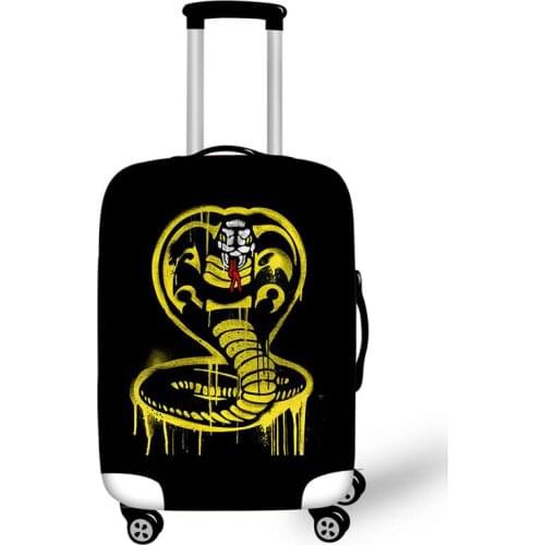 18-32'' Cobra Kai Luggage Cover Travel Accessories Trolley Case Baggage Protective Covers Anti-Dust Suitcase Cover