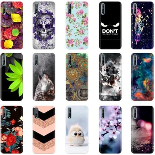 Y8p Case for Huawei Y8P Soft Tpu Printing Clear Silicon Cover 360 Full Coque Animal Protective Shell for Huawei Y8P Cases Cover