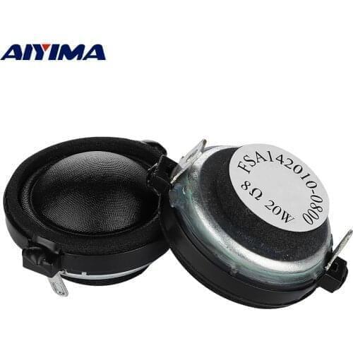 AIYIMA 2Pc 1.2 Inch Tweeter Neodymium Dome Silk Film Sound Speaker 8Ohm 20W Treble Loudspeaker HIFi Multimedia Bookshelf Speaker