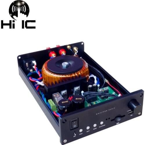 LM3886 LM1875 Double Channel Digital Audio Amplifier Stereo High Power Amplifier 60W*2 Bluetooth U disk Turntable DAC