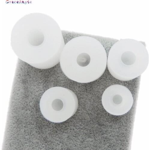 5pcs/pack 8-16mm White Silicone Gel Mould DIY Mold Without Hole Silicone Casting Molds and Tools DIY Jewelry Making Decoration