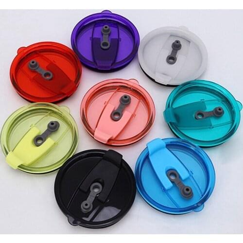 Splash Spill Proof Lid Sealing Cover For 30 Oz For Cup 7 Colors Crystal Clear Plastic