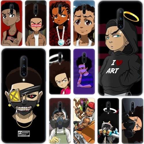 Hot Huey Freeman Boondocks Soft Silicone Fashion Transparent Case For OnePlus 7 Pro 5G 6 6T 5 5T 3 3T TPU Cover