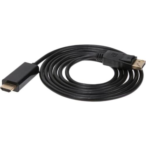 1.8m DisplayPort Male to Male 1080P Video Converter Adapter Cable for Video Game HDTV Monitor Projector Cables Hot