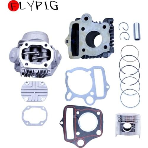 FLYPIG Piston Cylinder For Honda CRF50 XR50 Z50 CL70 S65 Piston Cylinder Head Kit 50CC Rebuild Piston Kit