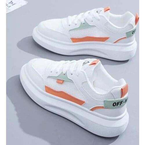 White Shoes for Women 2021 Summer Mesh Breathable Spring New Casual Sports Flats Wild Zapatillas Mujer Chaussure Femme Sneakers