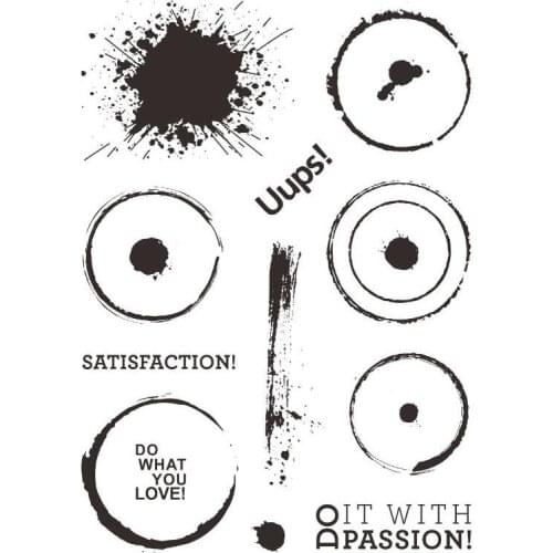 Round Clear Stamp Or stamp for DIY Scrapbooking/Card Making/Kids Fun Decoration Supplies A125