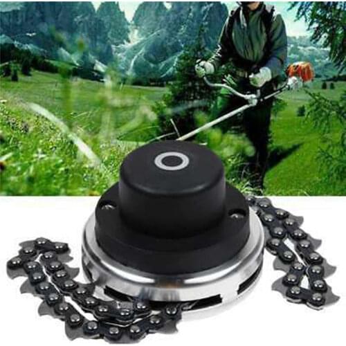 Metal Aluminum Lawnmowers Parts Grass Trimmer Shredder Power Head Coil Chain For Garden Lawn Mower Bush Brush Cutter Blade Tools