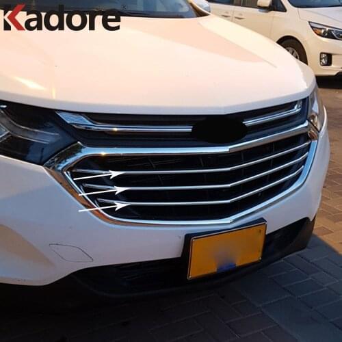 For Chevrolet Holden Equinox 2018 2019 2020 Chrome Front Grille Grills Cover Trims Auto Accessories Car Styling