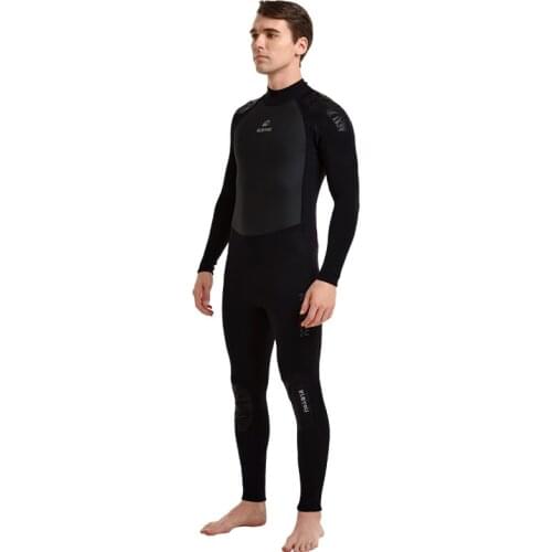 3MM Neoprene Mens One-Piece Full Body Spearfishing Wetsuit Scuba Keep Warm UnderWater Jumpsuit Hunting Surfing Diving SwimSuit