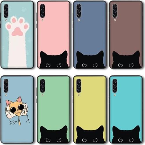 New Cute Cartoon Cat Phone Case for Xiaomi Redmi Note 9 8 7 8A 7 7A 6A S2 K20 K30 8T 9S MI 9 8 CC9 F1 Pro silicone case