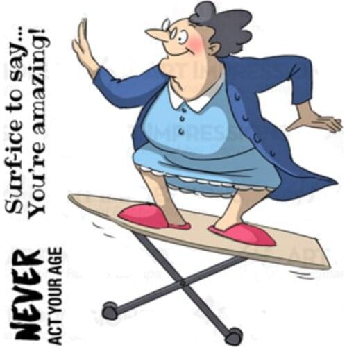 Surfboard Clear Stamps Silicone Seals For DIY Scrapbooking Photo Album Card Making