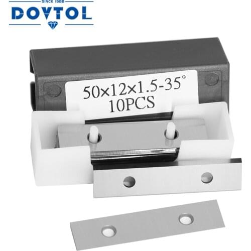 50mm Carbide Inserts Cutter Blades Paint Scraper for Surfacing Groove Helical Planer Cutter Heads and Hand Hold Scraper 10pcs
