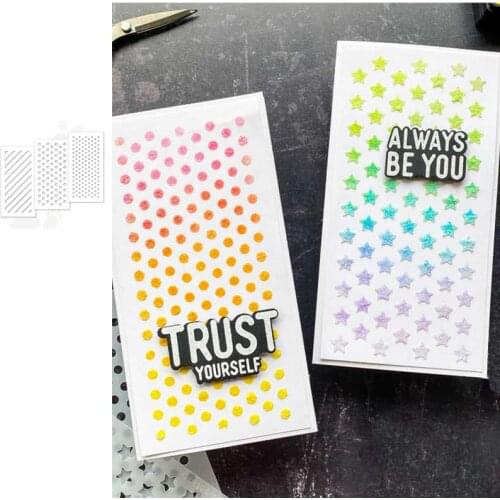 TRUST YOURSELF Stencils for DIY Scrapbooking Album Stamp Make Paper Card Embossing New Die Cut 2021 Newly Arrived