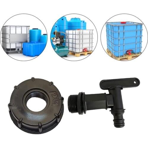 Rain Barrel Faucet Threaded Water Tap IBC Tank Adapter Faucet For 3/4in hose Water Connectors Garden