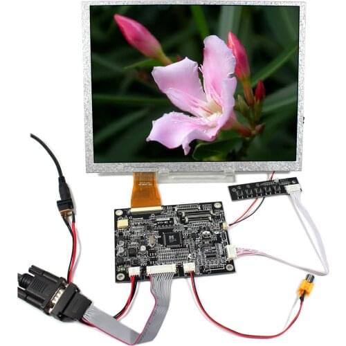 LCD Display 10.4" A104SN03 V1 800X600 60 pins LCD Screen with VGA AV LCD Controller Board