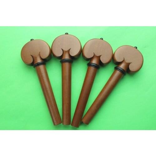 1 set (4 pcs) Jujube wood Cello Tuning Pegs 4/4 full size , Cello Accessories
