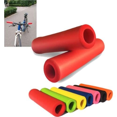 1 Pair UltraLight Anti-slip Antiskid Soft Sponge Foam Handlebar For MTB Mountain Bike Bicycle Grips Outdoor Sports Cyling Tools