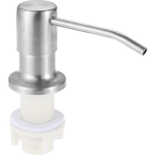 1 PC 304 stainless steel sink soap dispenser pump head extension silicone tube bathroom hand washing cleaning soap dispenser