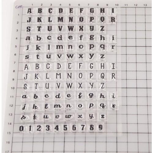 1 Pcs Rubber Stamp English Alphabet Series Silicone Seal Photo Album Decor Clear Stamp Sheets DIY Scrapbooking Stationery Toys