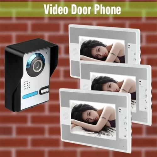 1V3 Video Door Phone Intercom 7 Inch LCD Monitor Door wired video intercom Door bell Camera Home Video Intercom system