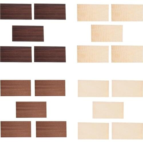 5 Pieces Acoustic Folk Guitar Head Veneer Stock Shell Sheet Headplate Luthier Supply