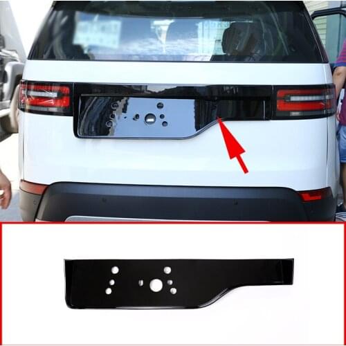 Car-Stying ABS Gloss black Tail gate license Decoration Trim for Land Rover Discovery 5 LR5 2017-2020 L462 Exterior Accessories