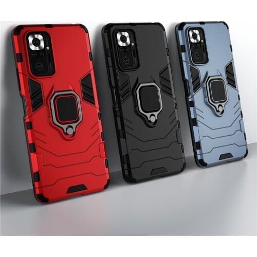 Armor Phone Case For Xiaomi Redmi Note 10 Pro Case Shockproof Kickstand Cover For On Redmi Note 10 Pro 10PRO 6.67" Coque Funda
