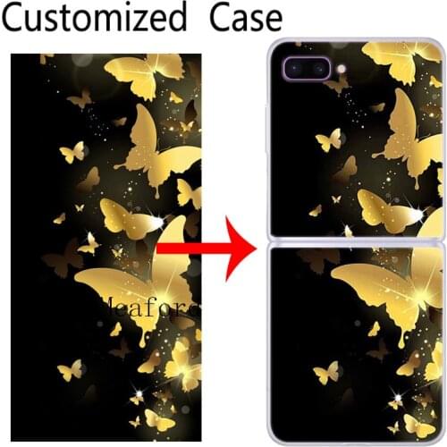 DIY Customized Picture For Samsung Galaxy Z Flip 3 Case Hard PC Personalized Case For Samsung ZFlip 3 Coque ZFlip 5G Transparent