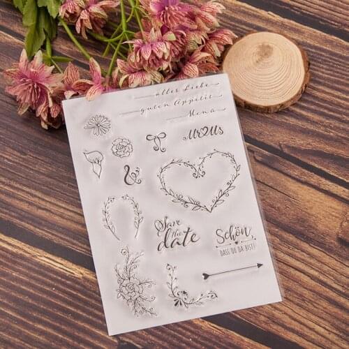 Flower Clear Stamp Or stamp for DIY Scrapbooking/Card Making/Kids Fun Decoration Supplies A2106
