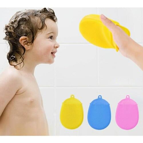 Infant Silicone Bath Massage Brush Massage Silicone Exfoliating Facial Deep Soft Cleansing Bath Brush