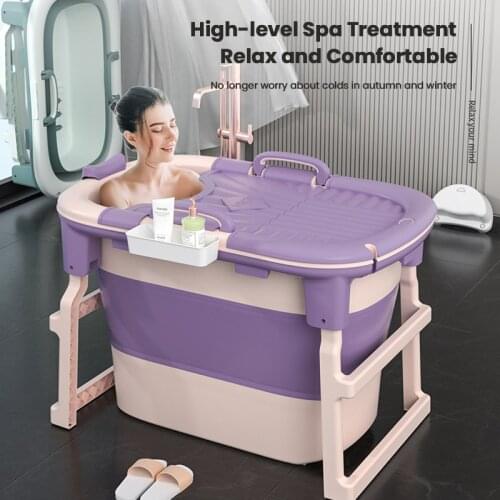 Baby Shining The New Folding Bath Tub for Adults and Children Large Bathing Artifact Can Sit and Lie to Raise the Household Bath