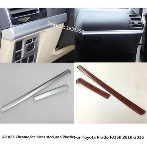 For Toyota Prado FJ150 2010 2011 2012 2013 2014 2015 2016 car inner cover trim console control dashboard panel glove box 2pcs