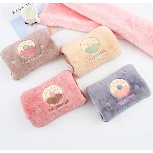 Electric Hand Warmer Hot Water Bottle Double Plug-in Warm Baby Charging Explosion-proof Heating Cartoon Hot Water Bottle