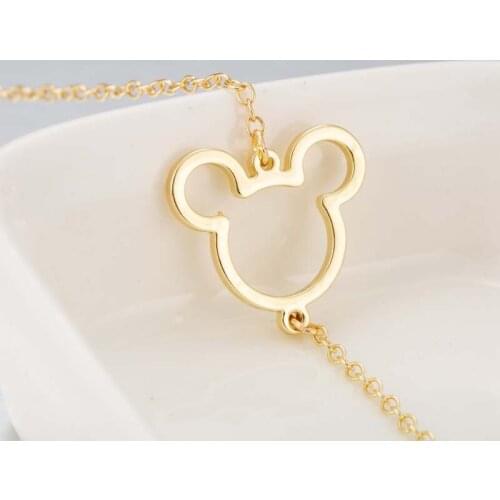 Europese En Amerikaanse Mode-accessoires Dame Armband Hollow Mouse Rvs Hand Ornamenten