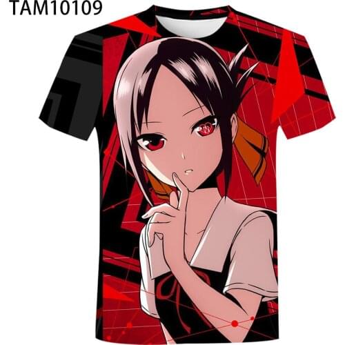 Kaguya Sama Love Is War T-Shirt New Style T-Shirt Anime Style 3D Printing Streetwear Kawaii Girl Pattern T-Shirt Mens Womens