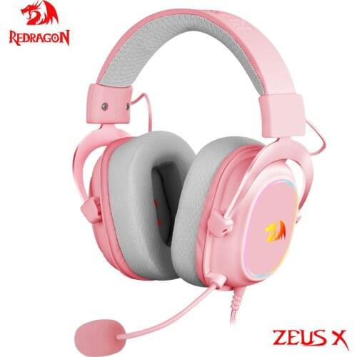 REDRAGON ZEUS X H510 RGB Gaming Headphone Noise cancelling 7.1 USB Surround Compute headset Earphones Microphone for PC PS4