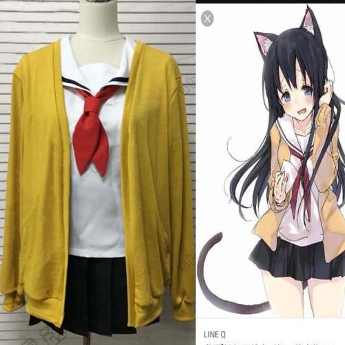Anime A Silent Voice Koe no Katachi Naoka Ueno Cosplay Costume Tailor Made