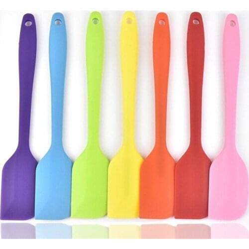 Kitchen Silicone Cream Scraper Butter Cake Spatula Stir Batter Scraper Brush Butter Blender Cake Brush Baking Tool Kitchenware